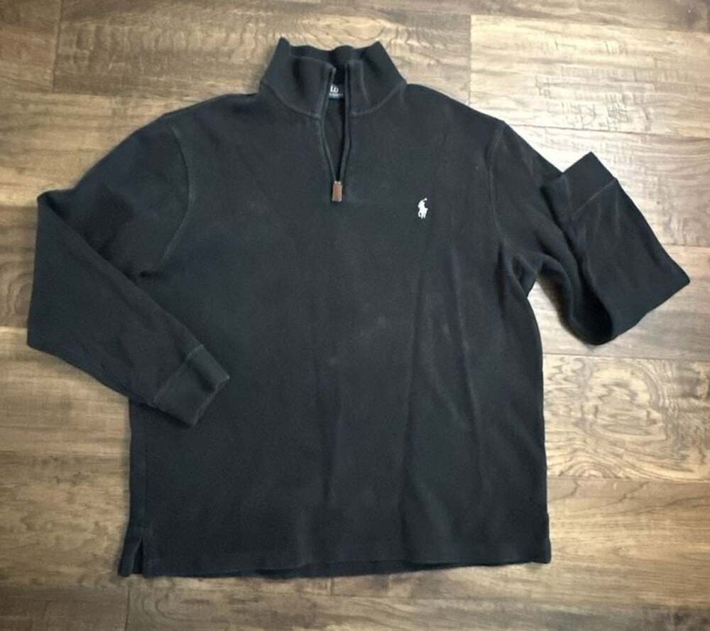 Polo Ralph Lauren Men's Double-Knit Quarter-Zip Pullover Sweatshirt